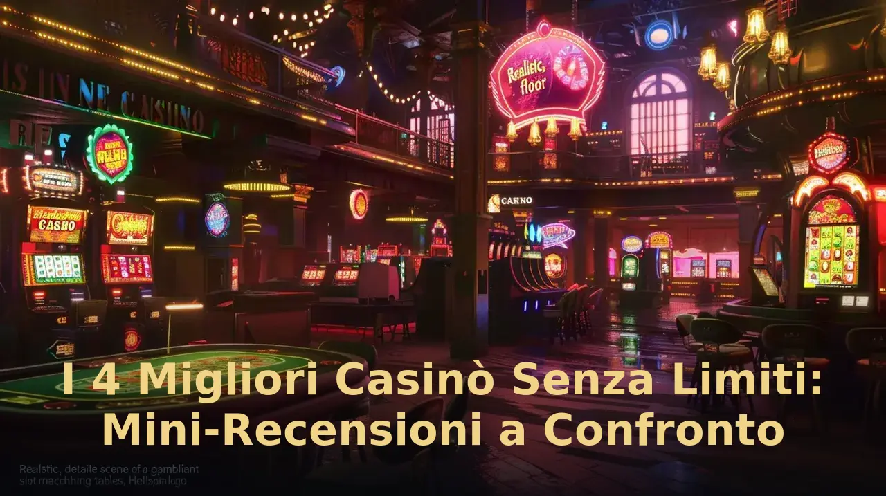 I 5 Migliori Casinò Senza Limiti: Mini-Recensioni a Confronto